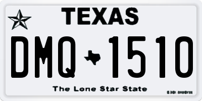 TX license plate DMQ1510