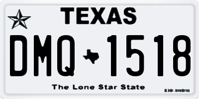 TX license plate DMQ1518