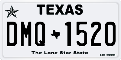 TX license plate DMQ1520