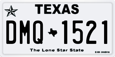 TX license plate DMQ1521