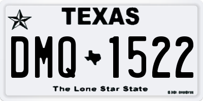 TX license plate DMQ1522