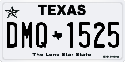 TX license plate DMQ1525