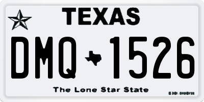 TX license plate DMQ1526