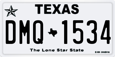 TX license plate DMQ1534