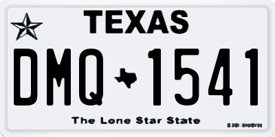 TX license plate DMQ1541