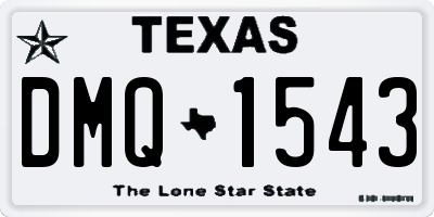 TX license plate DMQ1543