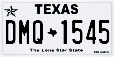 TX license plate DMQ1545