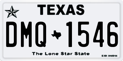 TX license plate DMQ1546