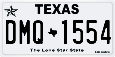 TX license plate DMQ1554