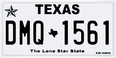 TX license plate DMQ1561