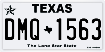 TX license plate DMQ1563