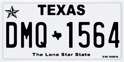 TX license plate DMQ1564
