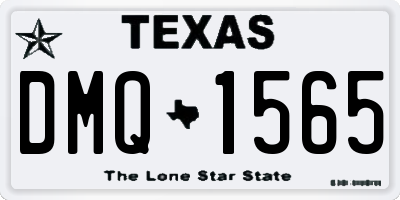 TX license plate DMQ1565
