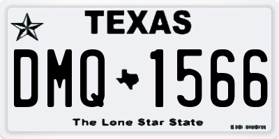TX license plate DMQ1566