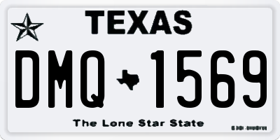 TX license plate DMQ1569