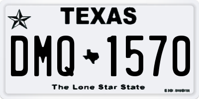 TX license plate DMQ1570