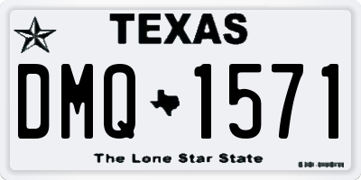 TX license plate DMQ1571