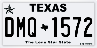 TX license plate DMQ1572