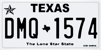 TX license plate DMQ1574