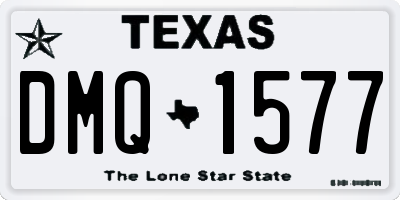 TX license plate DMQ1577