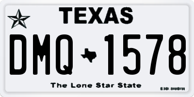 TX license plate DMQ1578