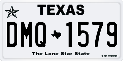 TX license plate DMQ1579