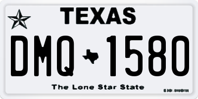 TX license plate DMQ1580