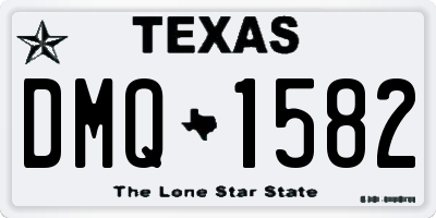 TX license plate DMQ1582