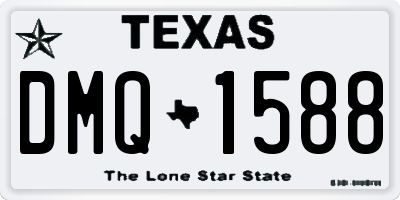 TX license plate DMQ1588