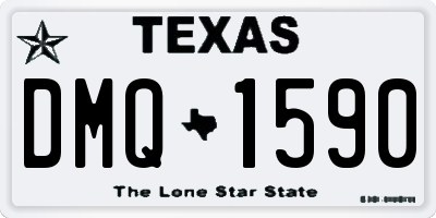 TX license plate DMQ1590