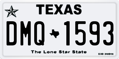 TX license plate DMQ1593