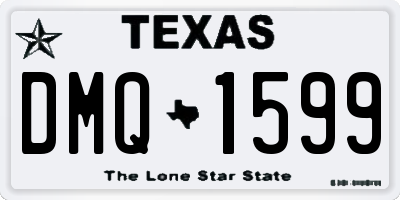 TX license plate DMQ1599