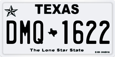 TX license plate DMQ1622