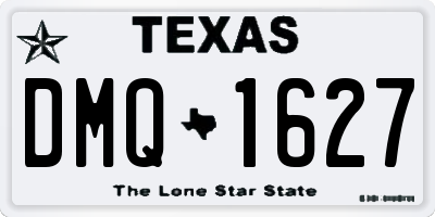 TX license plate DMQ1627