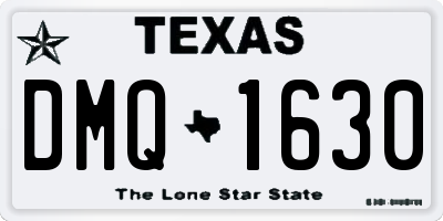 TX license plate DMQ1630
