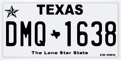 TX license plate DMQ1638