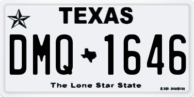 TX license plate DMQ1646