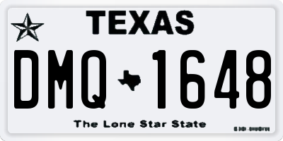 TX license plate DMQ1648