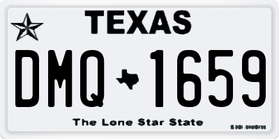 TX license plate DMQ1659