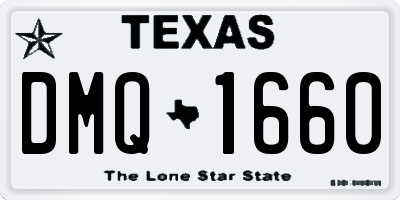 TX license plate DMQ1660