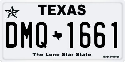 TX license plate DMQ1661