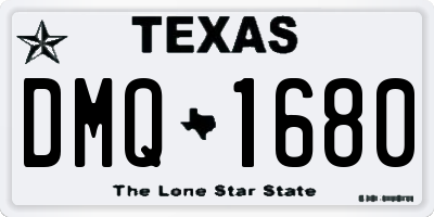 TX license plate DMQ1680