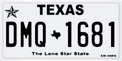 TX license plate DMQ1681
