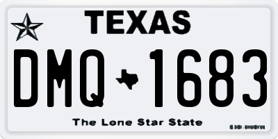 TX license plate DMQ1683
