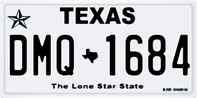 TX license plate DMQ1684
