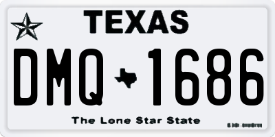 TX license plate DMQ1686