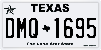TX license plate DMQ1695