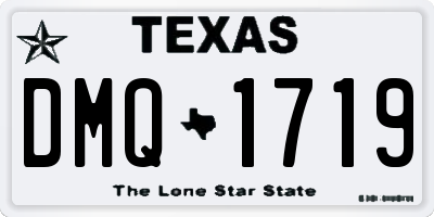 TX license plate DMQ1719