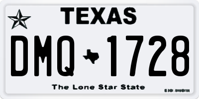 TX license plate DMQ1728