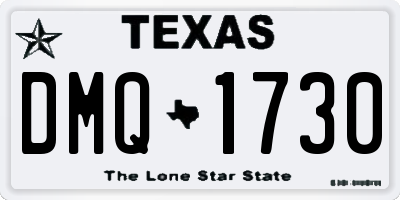 TX license plate DMQ1730